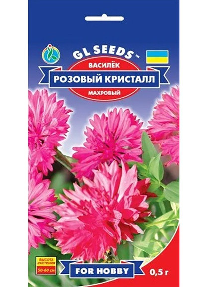 Насіння Волошка Рожевий кристал 0,5 г GL Seeds (252372304)