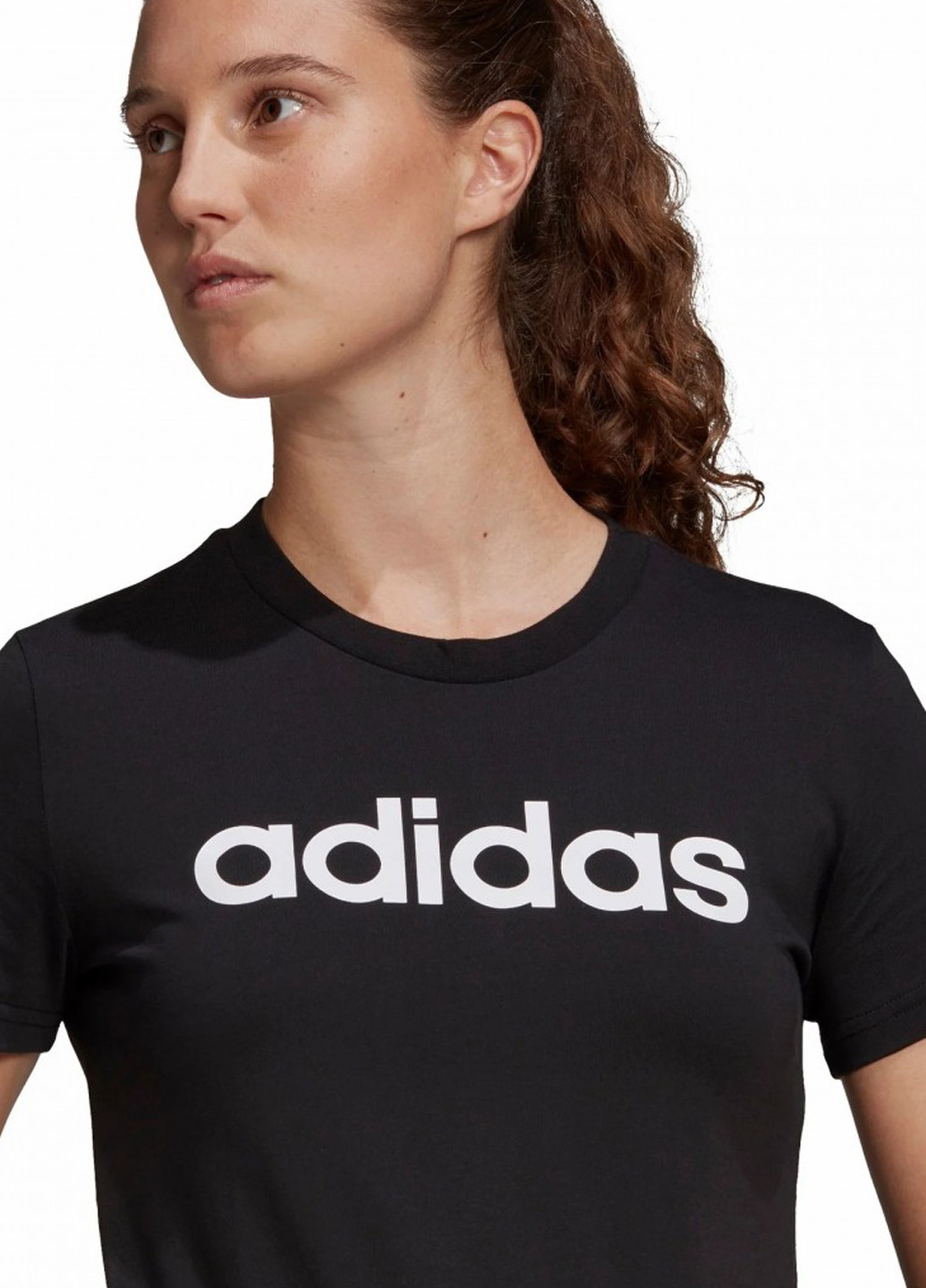 Чорна літня футболка adidas