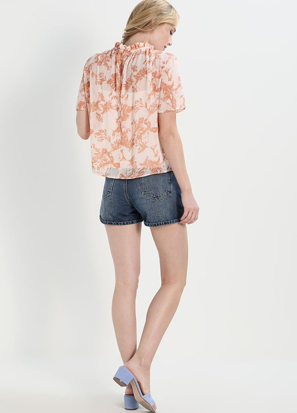 Персиковая летняя блуза MINT&BERRY