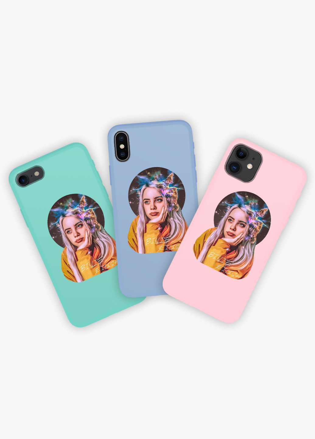Чехол силиконовый Apple Iphone 8 plus Билли Айлиш (Billie Eilish) (6154-1605) MobiPrint (219536806)