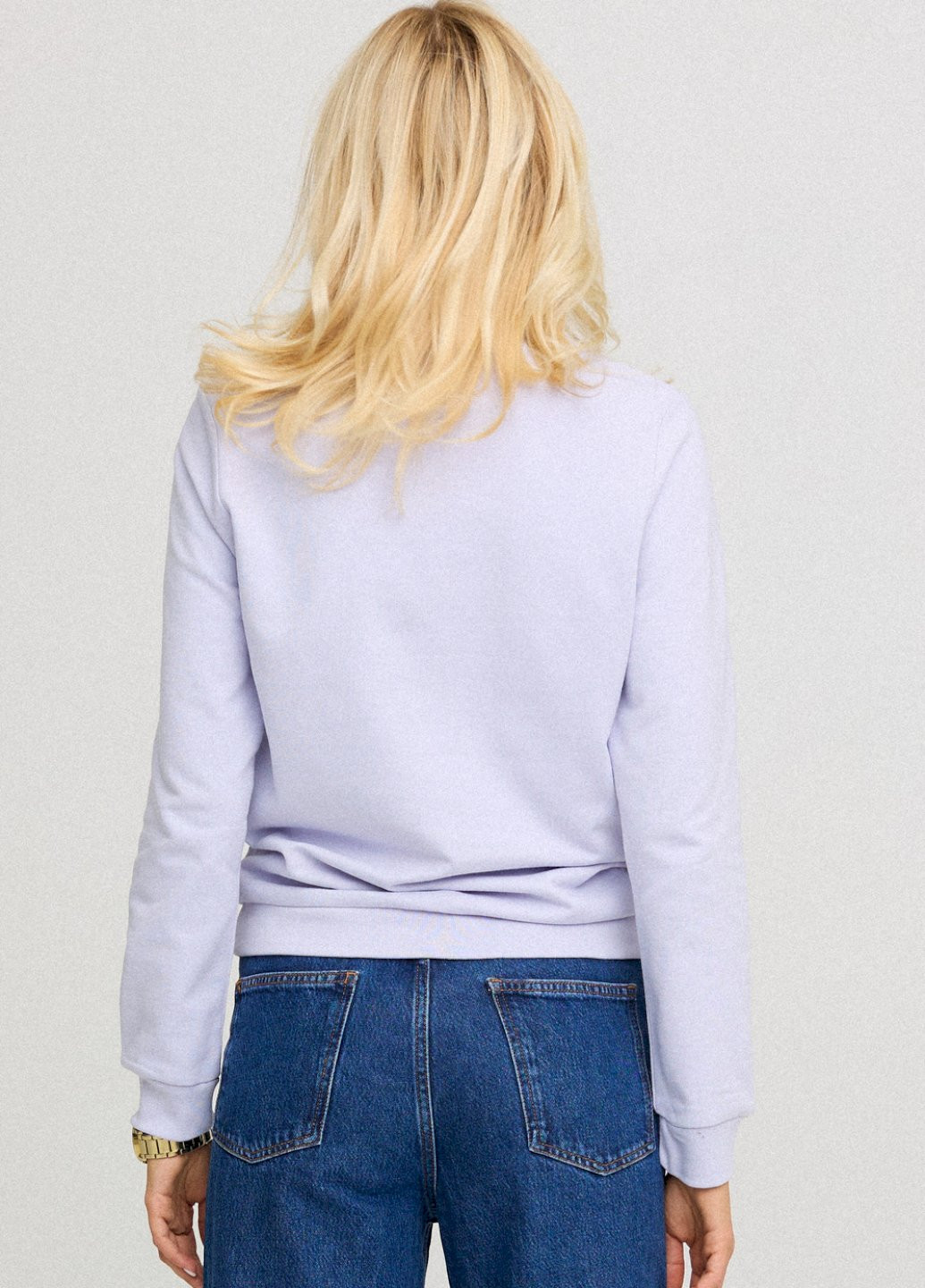 Сиреневый свитшот женский basic /no flis/ YAPPI рисунок (252259197)