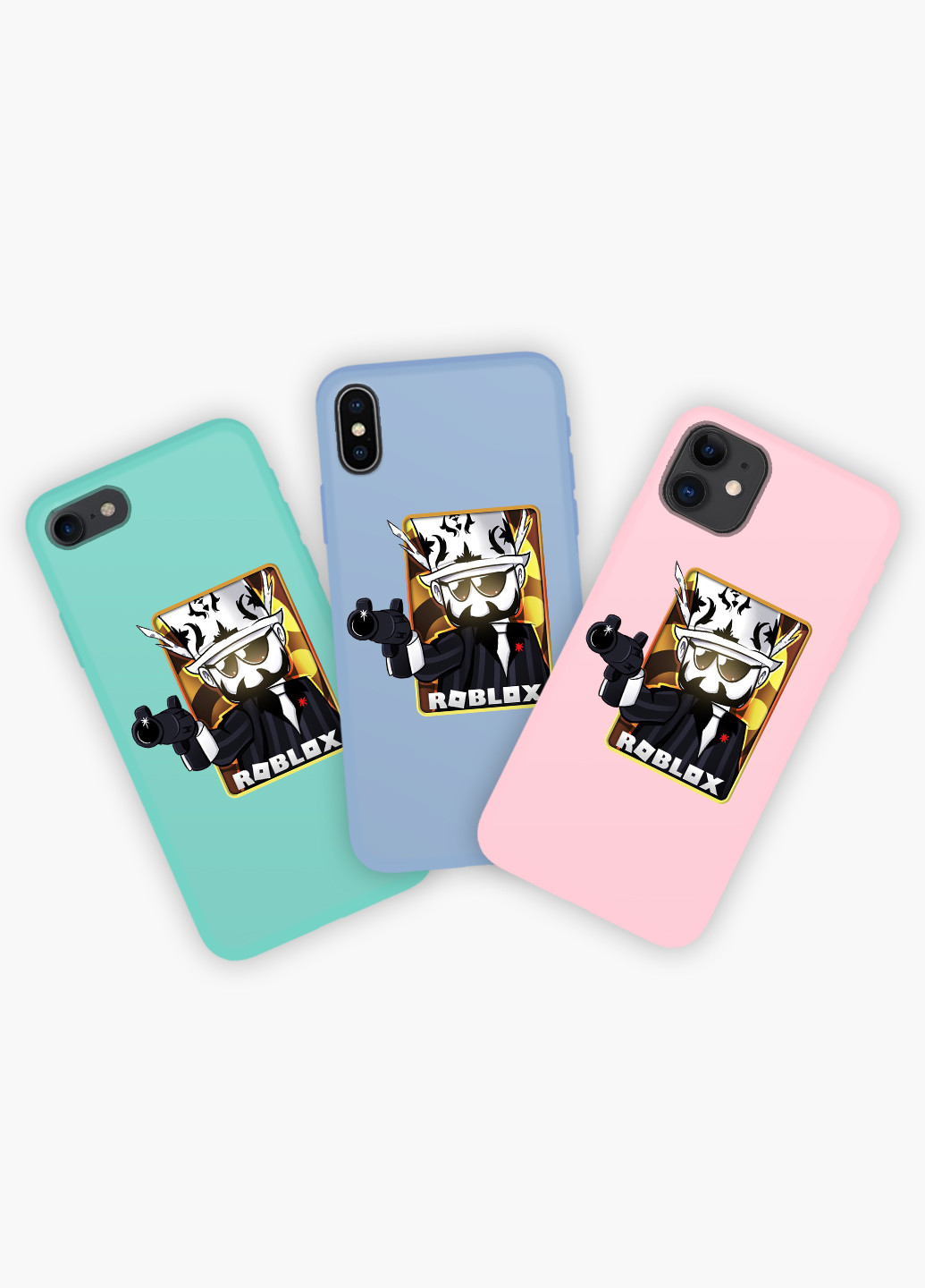 Чохол силіконовий Apple Iphone 8 Роблокс (Roblox) Білий (6151-1222) MobiPrint (219333650)