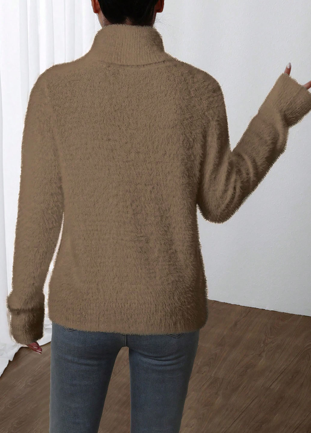 Коричневий демісезонний джемпер SHEIN