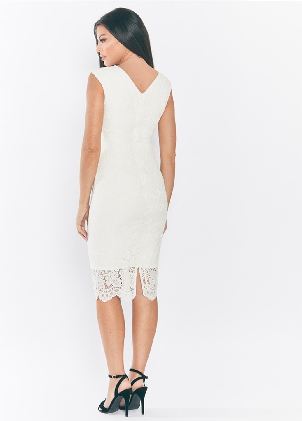 Білий кежуал плаття, сукня футляр Jessica Wright однотонна