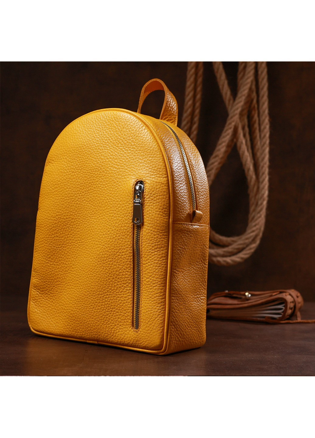 Кожаный рюкзак 21х28х9 см Shvigel (253660213)