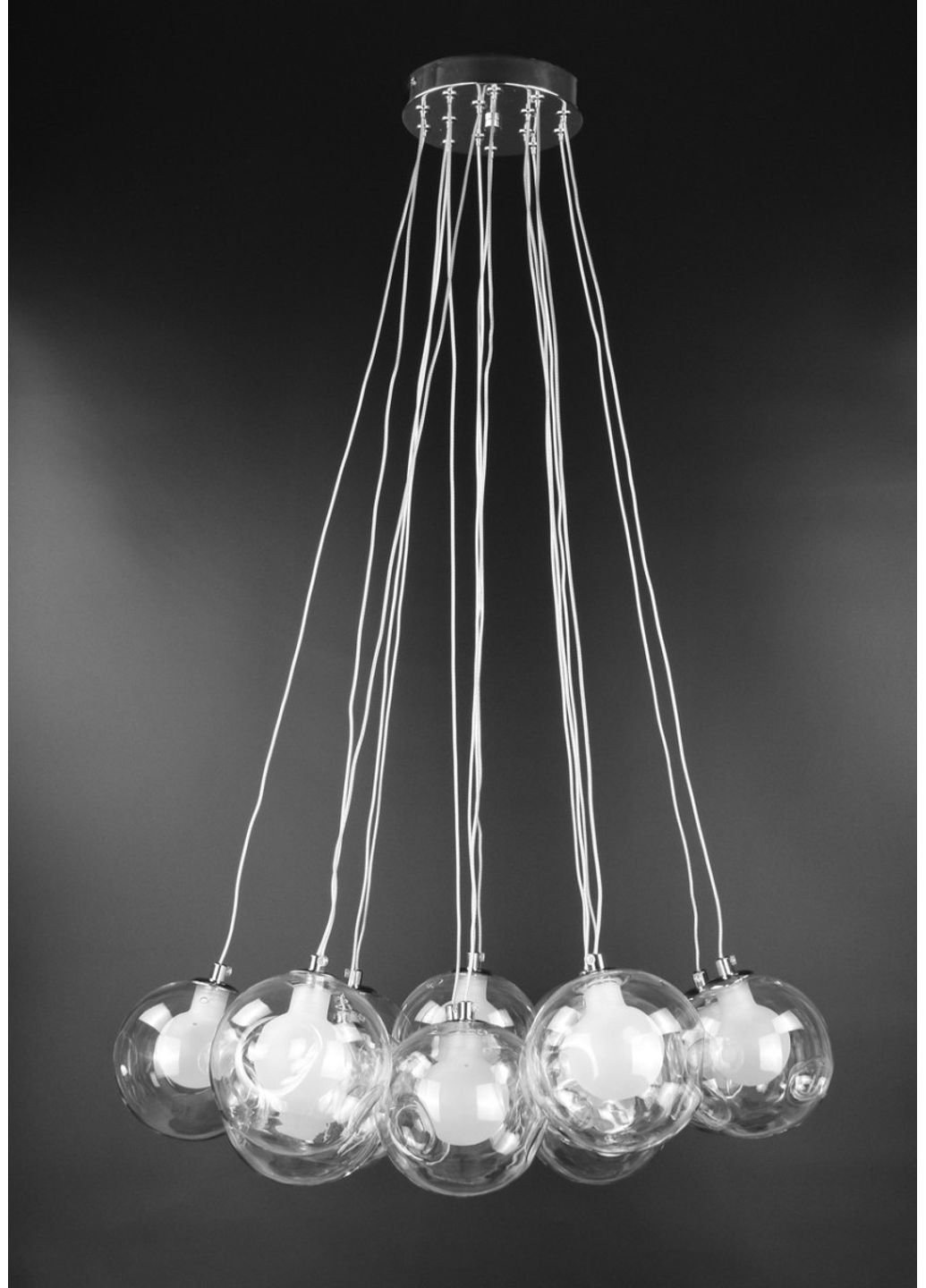 Люстра стельова на 15 лампочок 0286/15-ch Хром 35х55х55 см. Sunnysky (253629288)