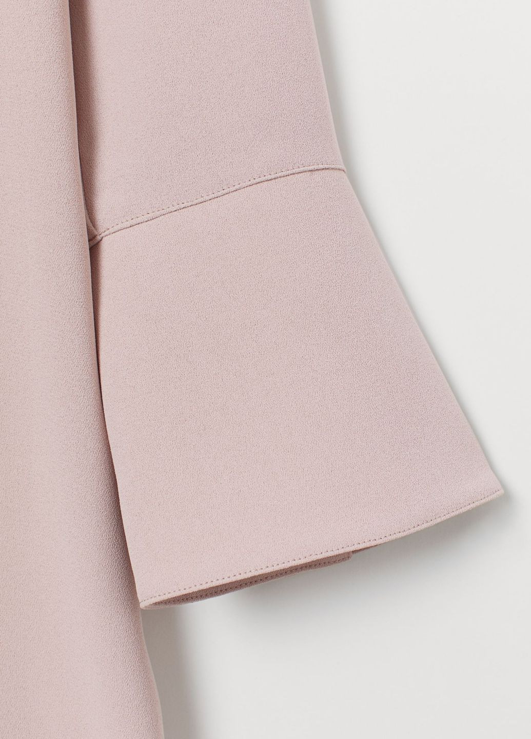 Пудровое кэжуал платье H&M однотонное