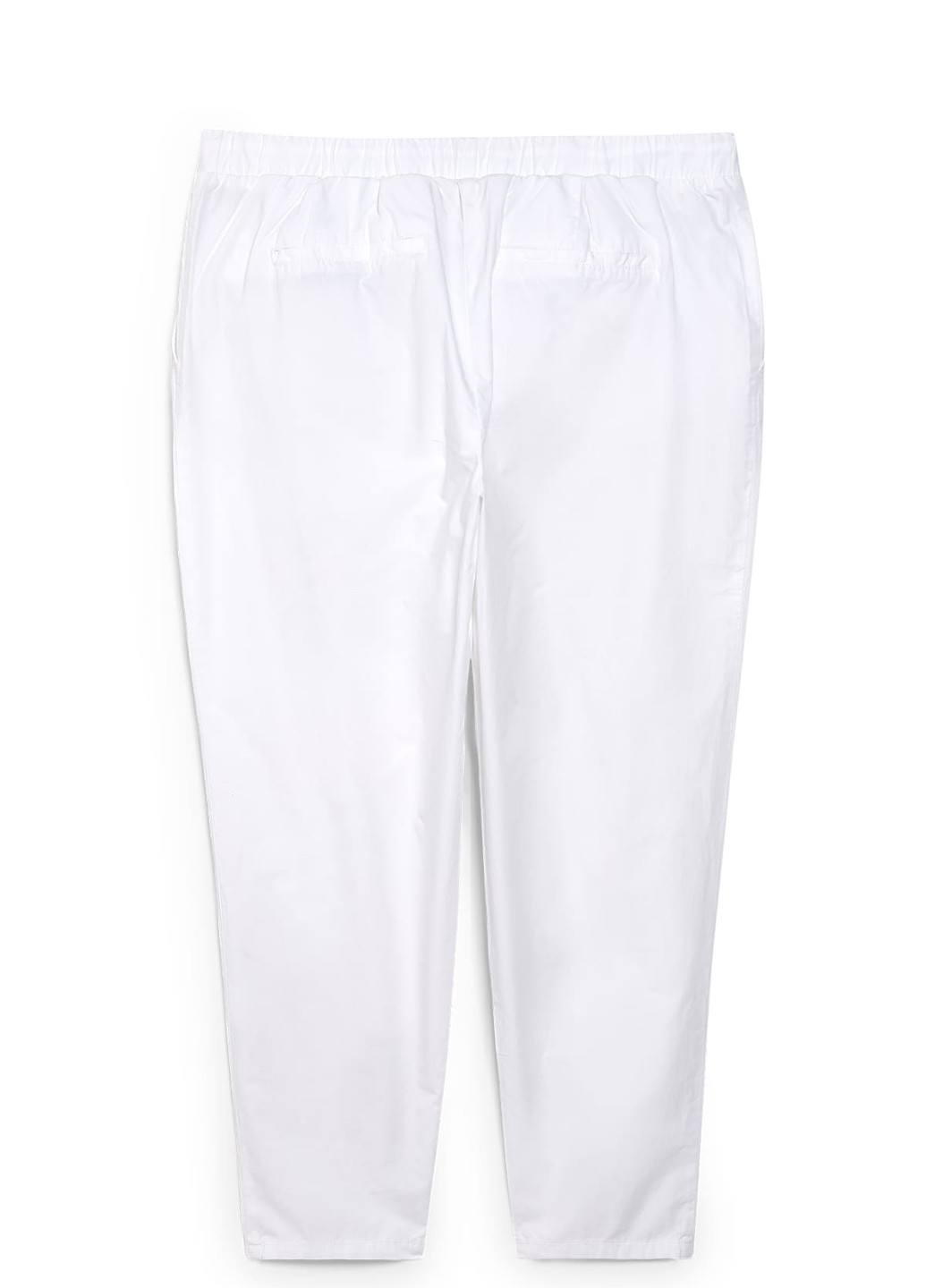 Белые кэжуал летние зауженные брюки C&A