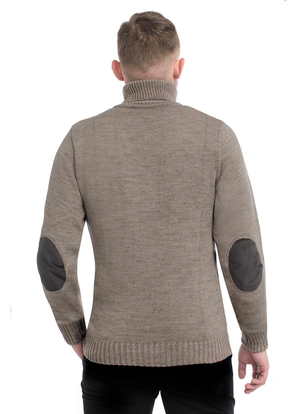 Серо-коричневый демисезонный свитер SVTR