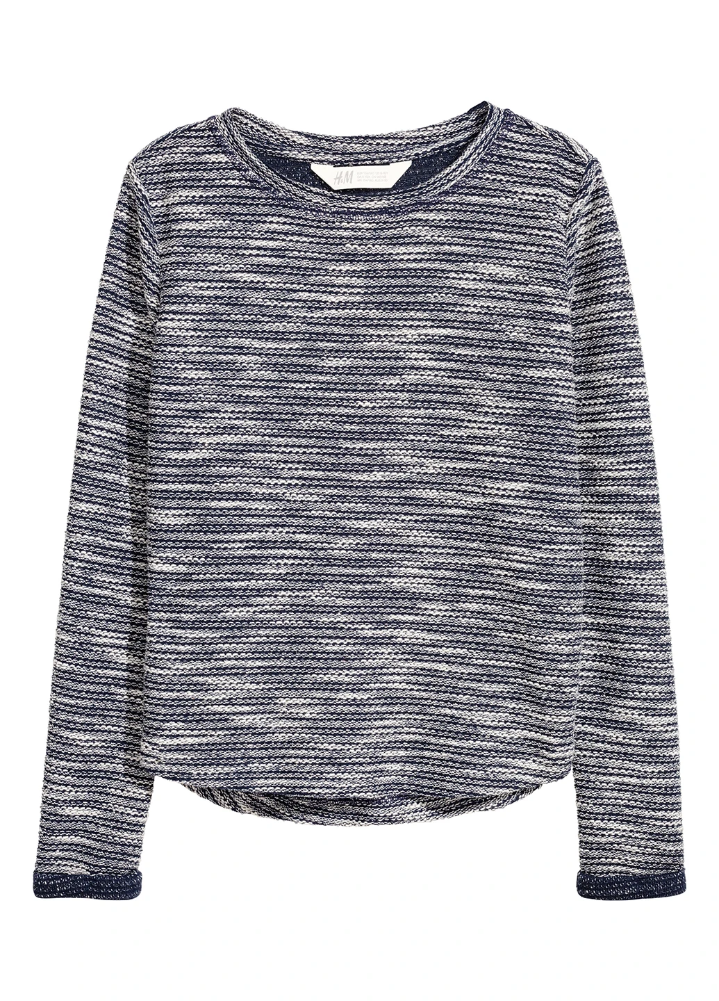 H&M джемпер меланж синій кежуал