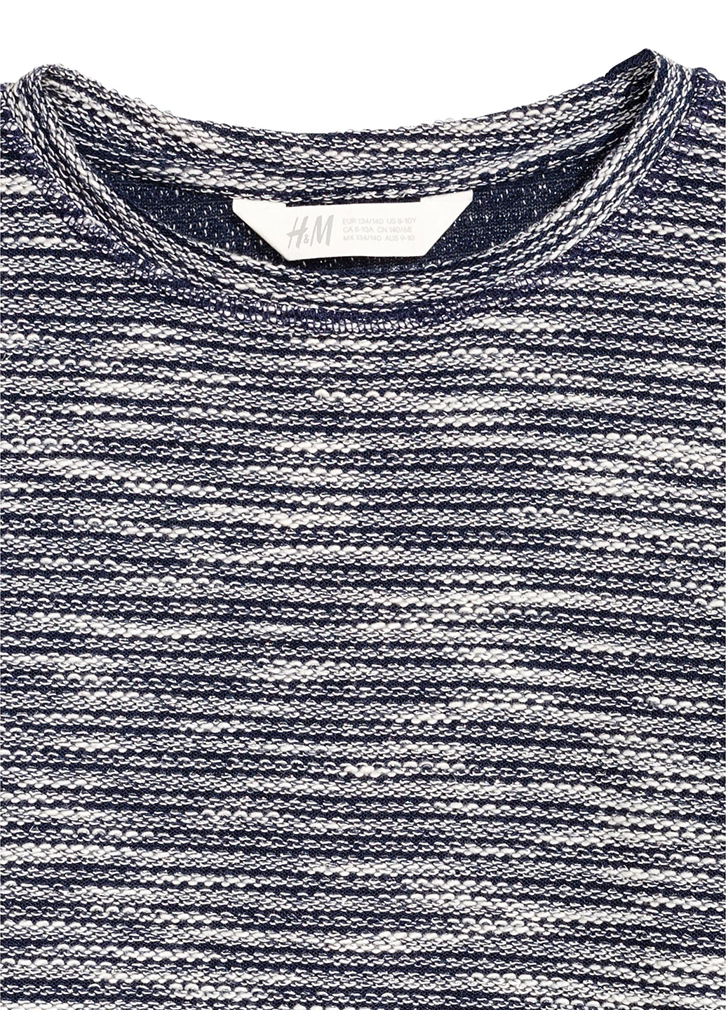 H&M джемпер меланж синій кежуал