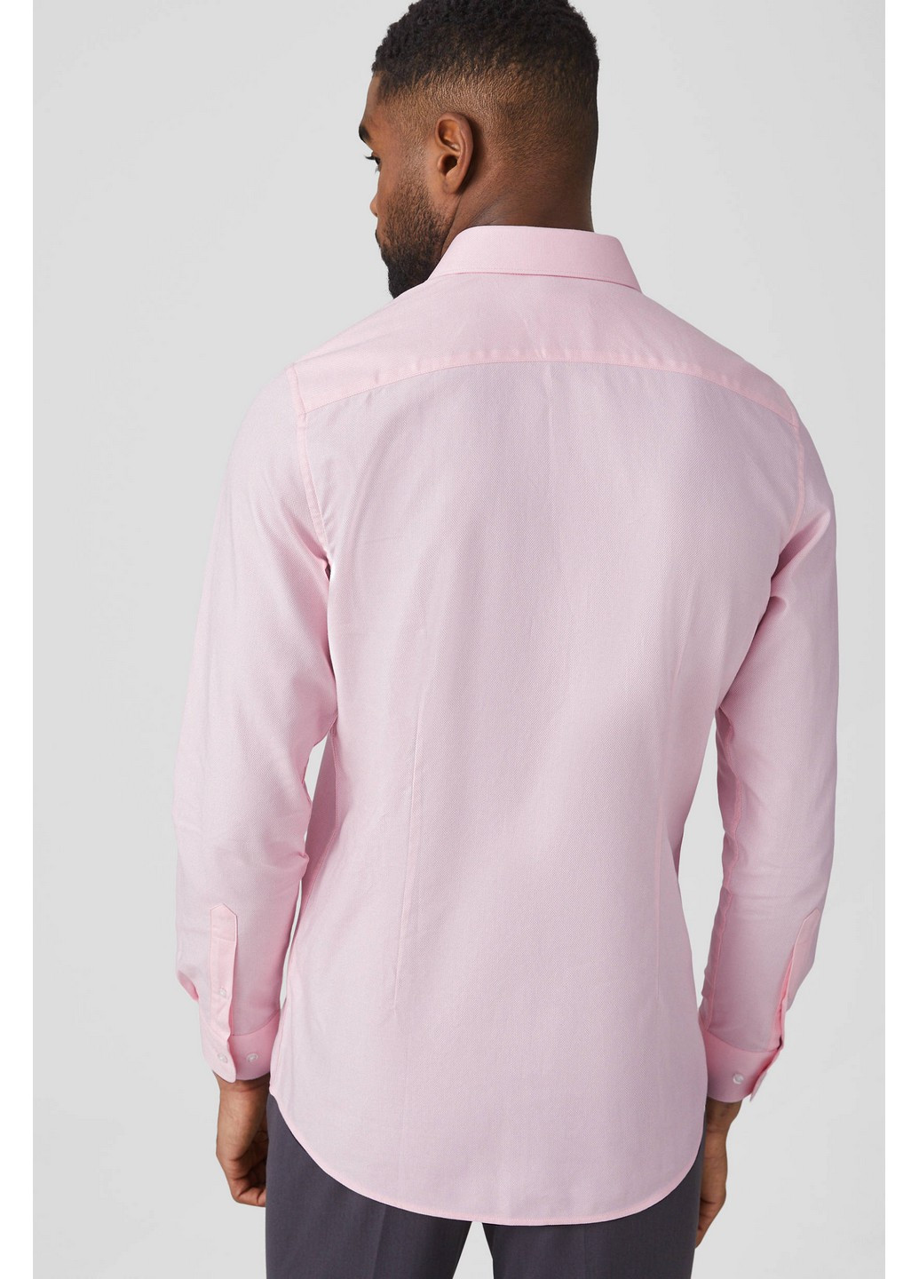 Розовая рубашка однотонная C&A