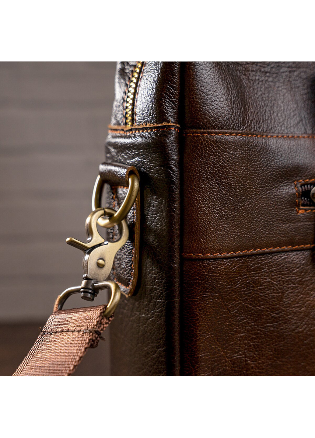 Чоловіча шкіряна сумка 40х29,5х7 см Vintage (229458722)