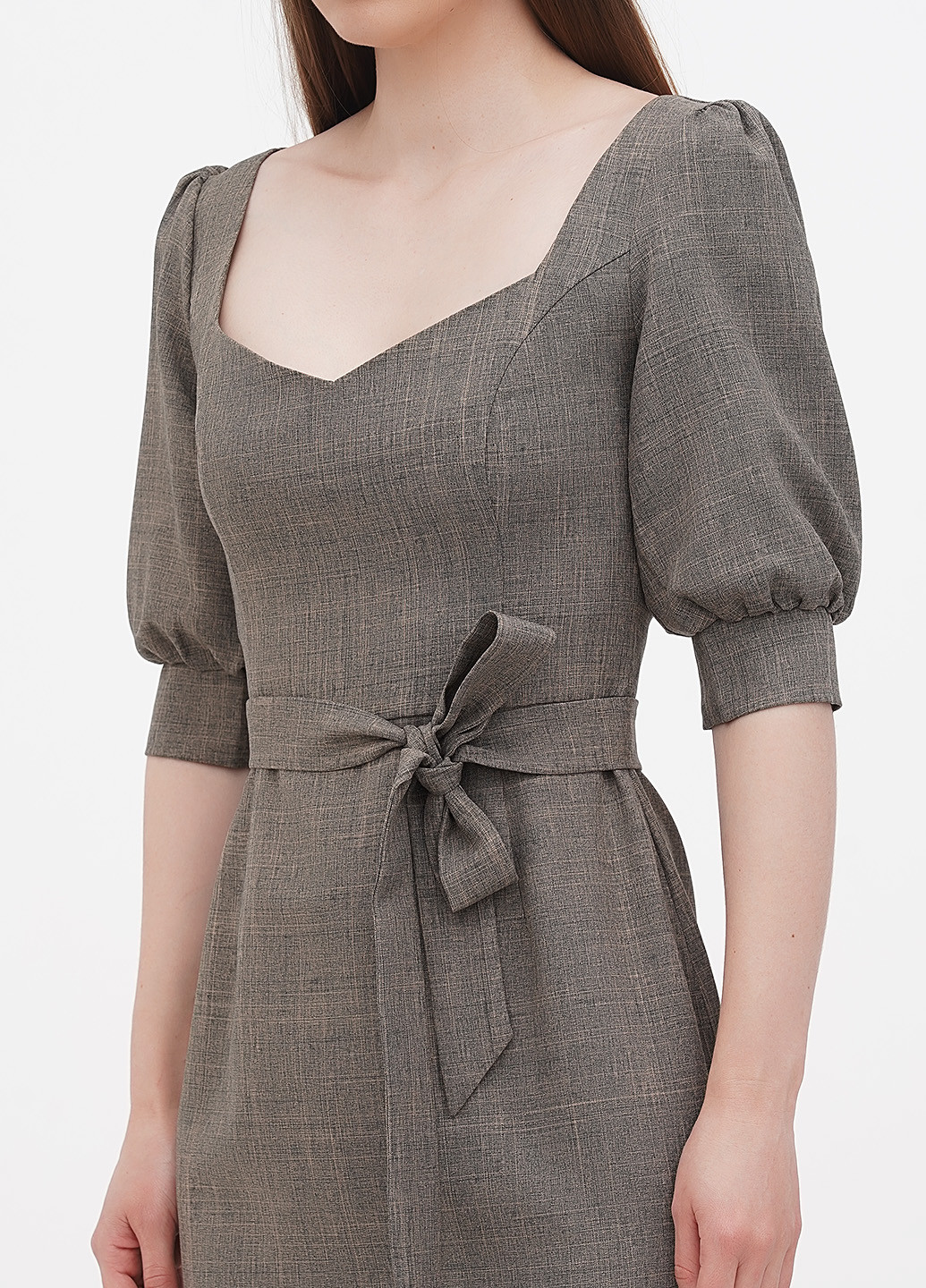 Сіро-бежева кежуал сукня Laura Bettini однотонна