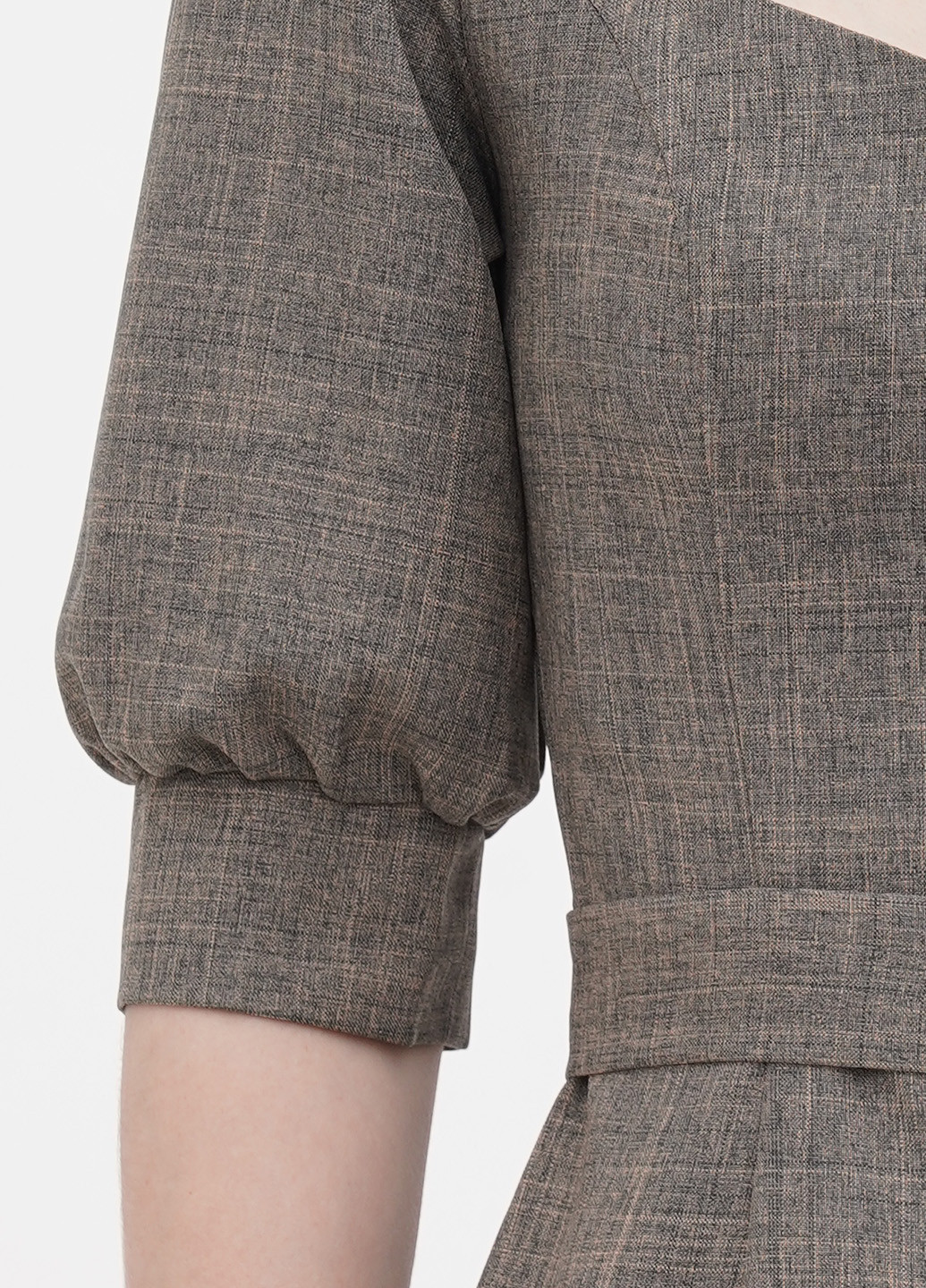 Сіро-бежева кежуал сукня Laura Bettini однотонна