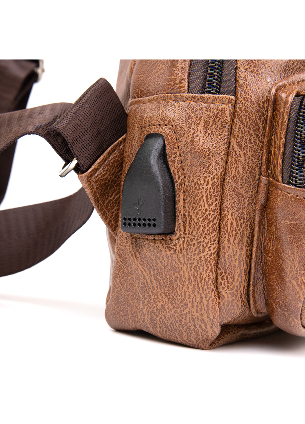 Мужская сумка на пояс (бананка) 16,2х33х12 см Vintage (253174053)