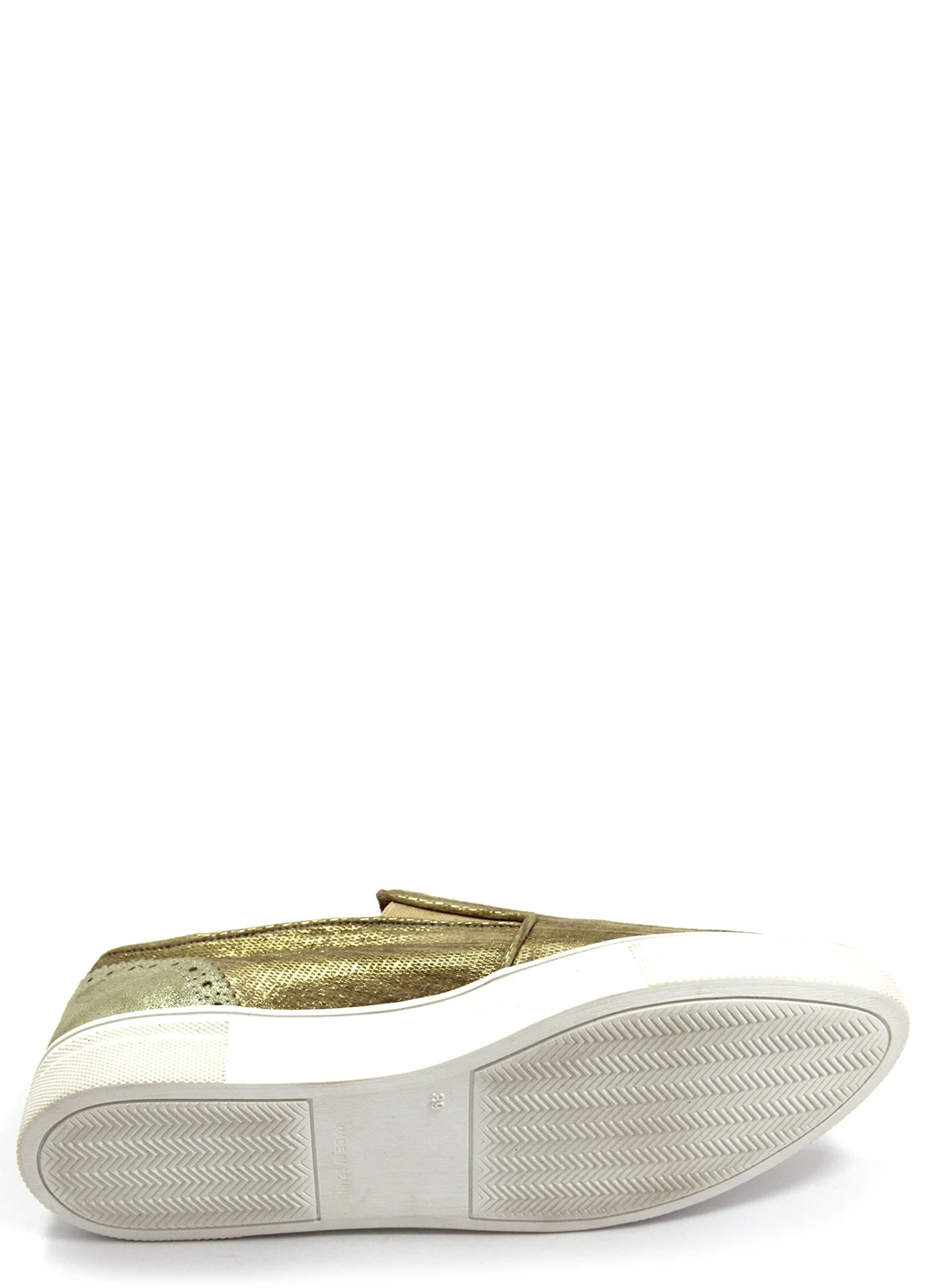 Золотые женские слипоны Hush Puppies однотонные