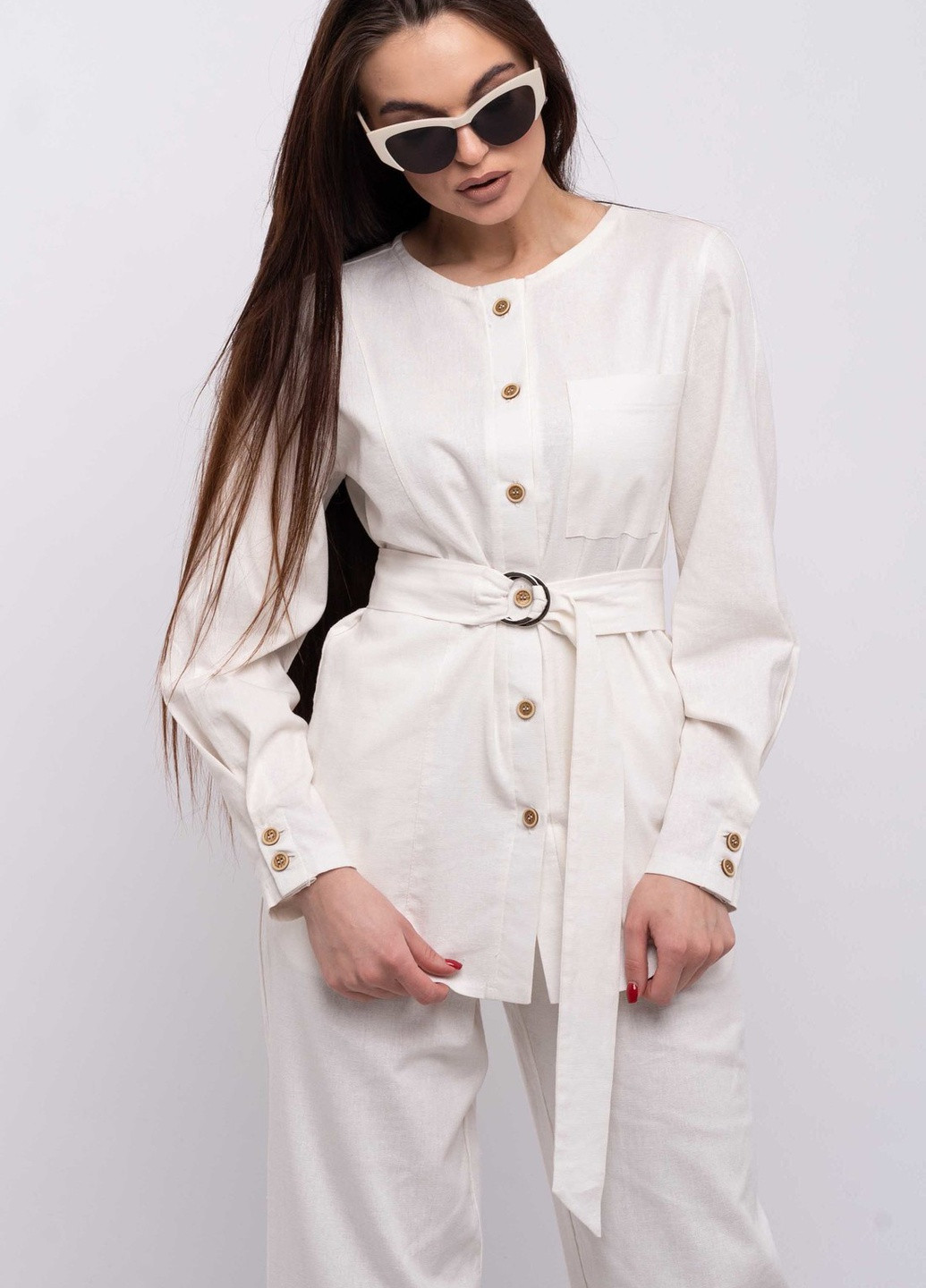 Молочная летняя блузка Ри Мари