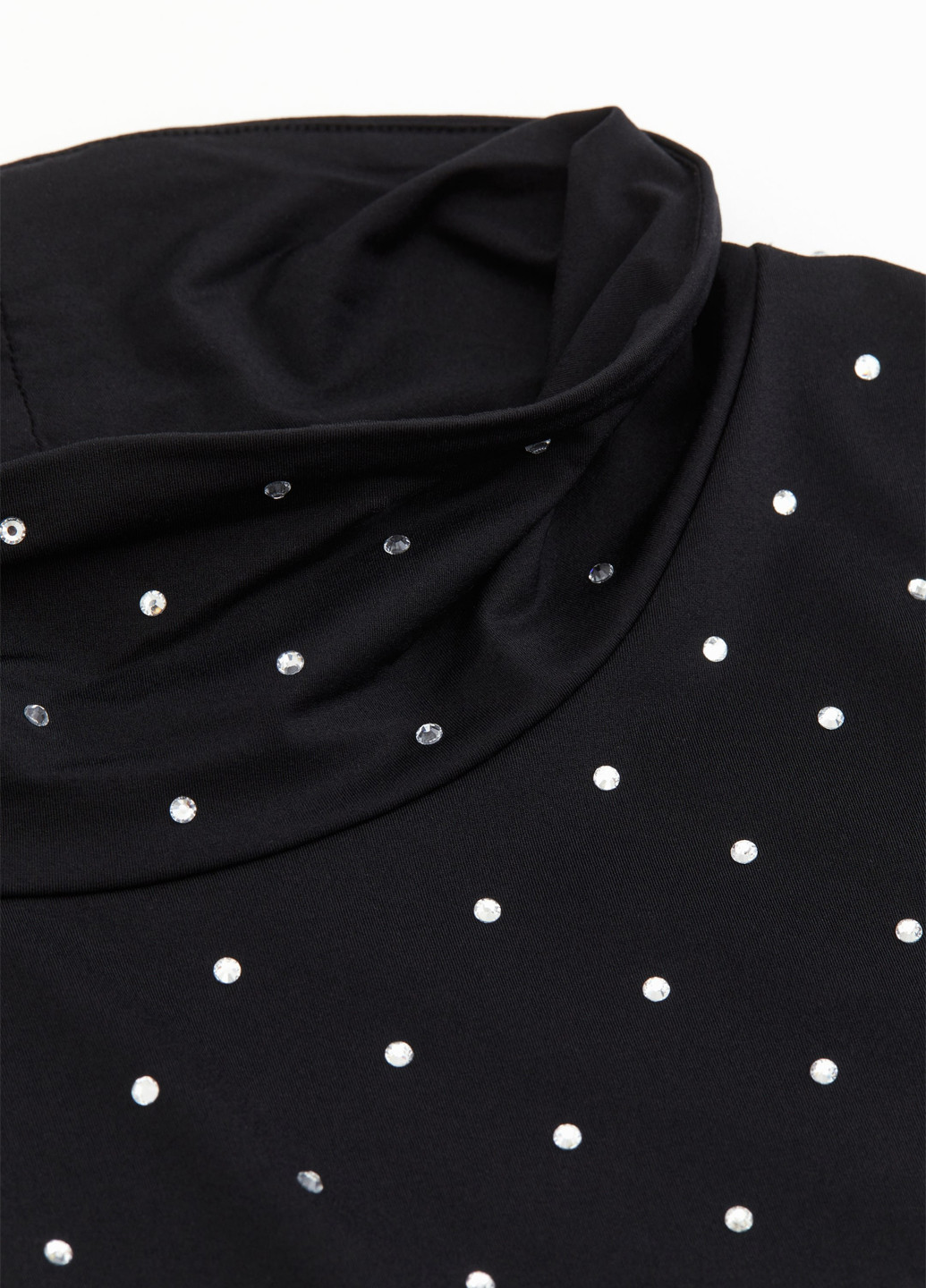 Чёрная блуза H&M х Rabanne