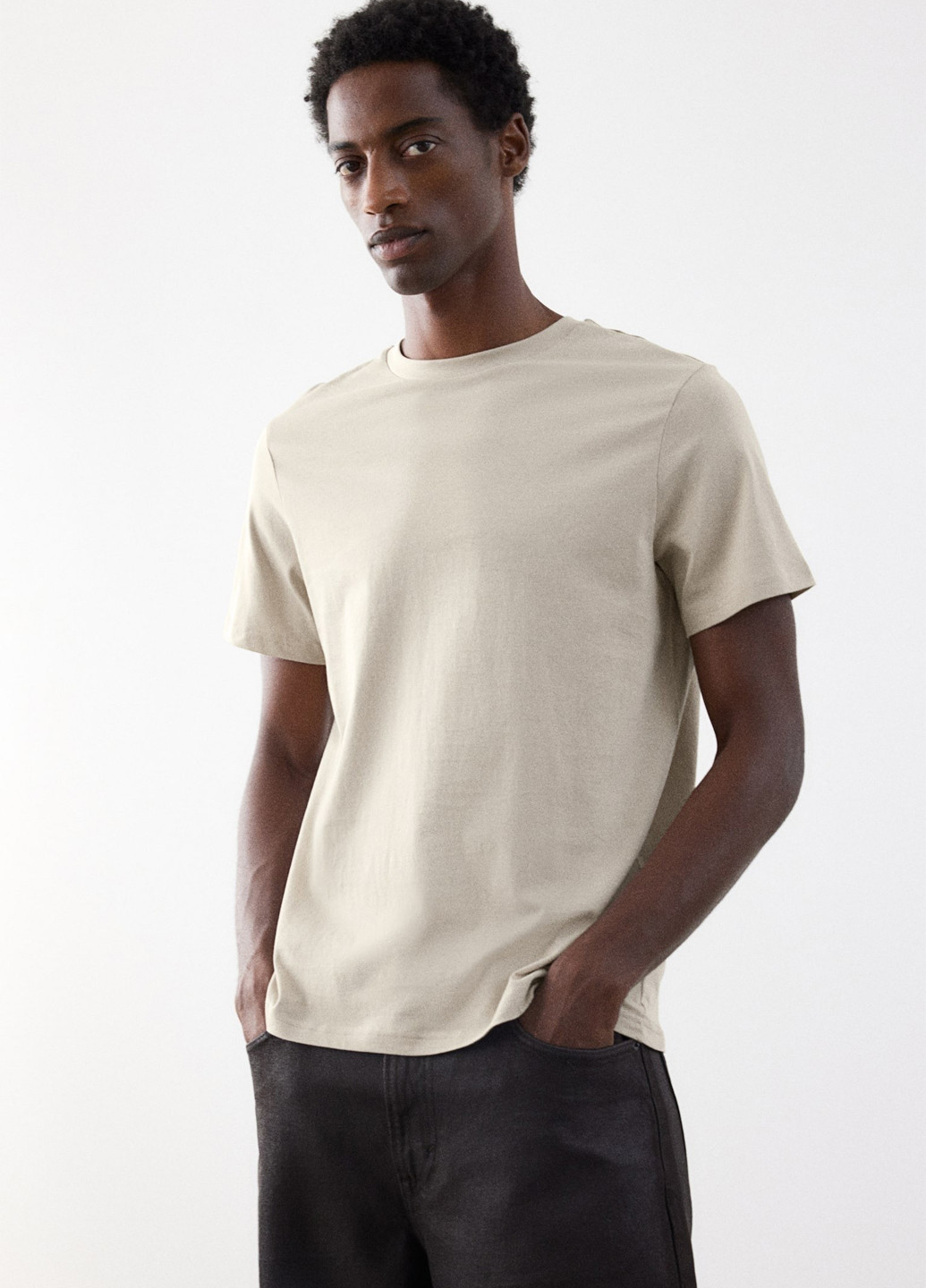 Кремова футболка H&M