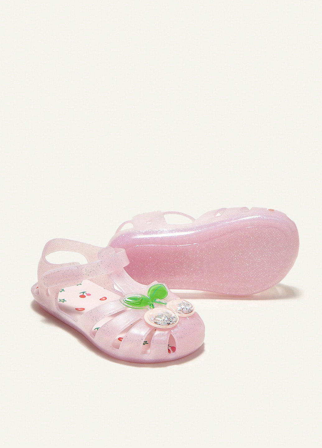 Светло-розовые кэжуал сандалии SHEIN на липучке