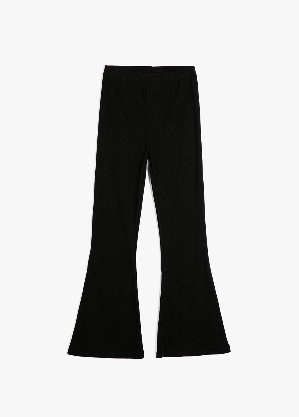 Черные кэжуал демисезонные клеш брюки KOTON