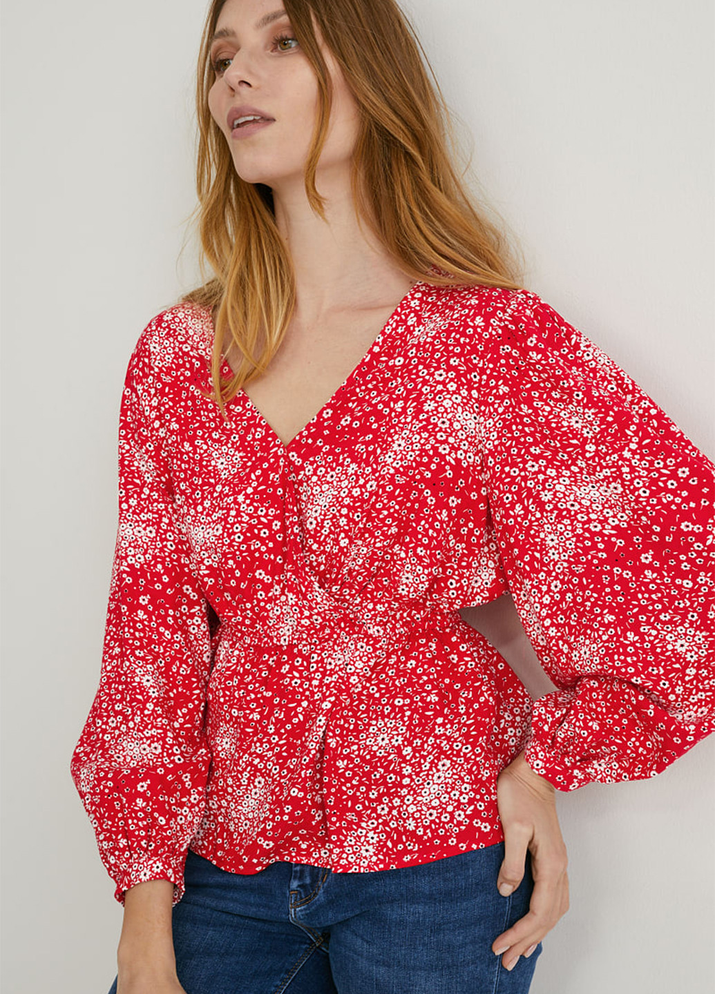 Червона блуза C&A