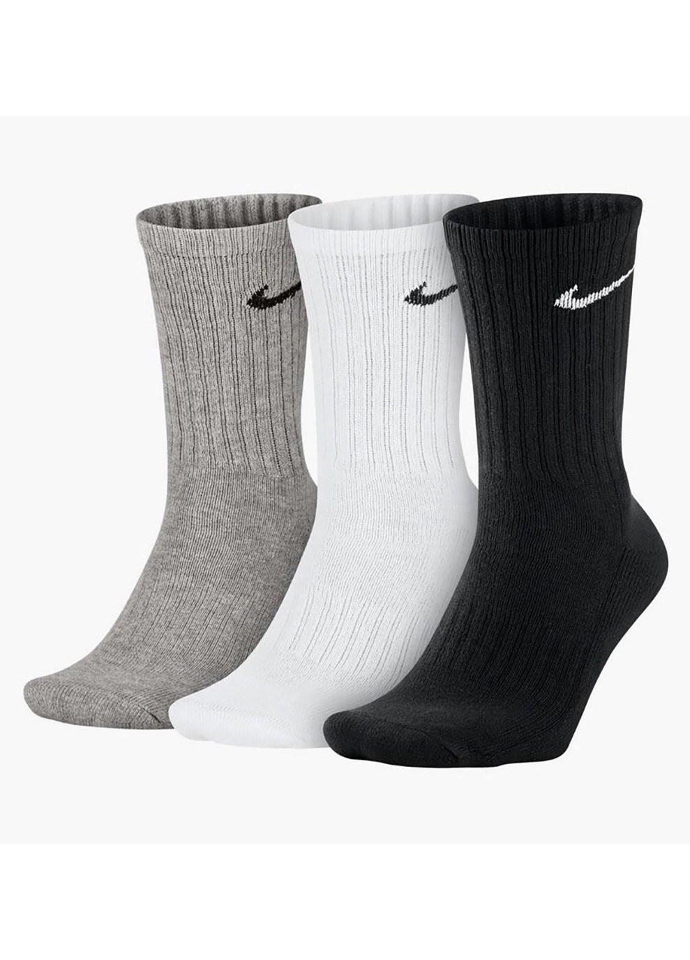 Шкарпетки 3-pack black/gray/white — SX4508-965 Nike (254342454)