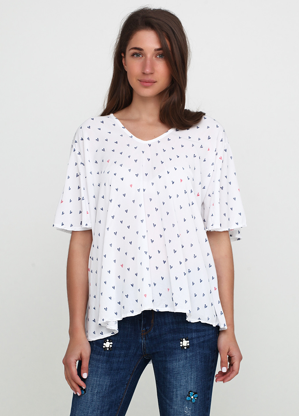 Белая блуза Zeta Otto