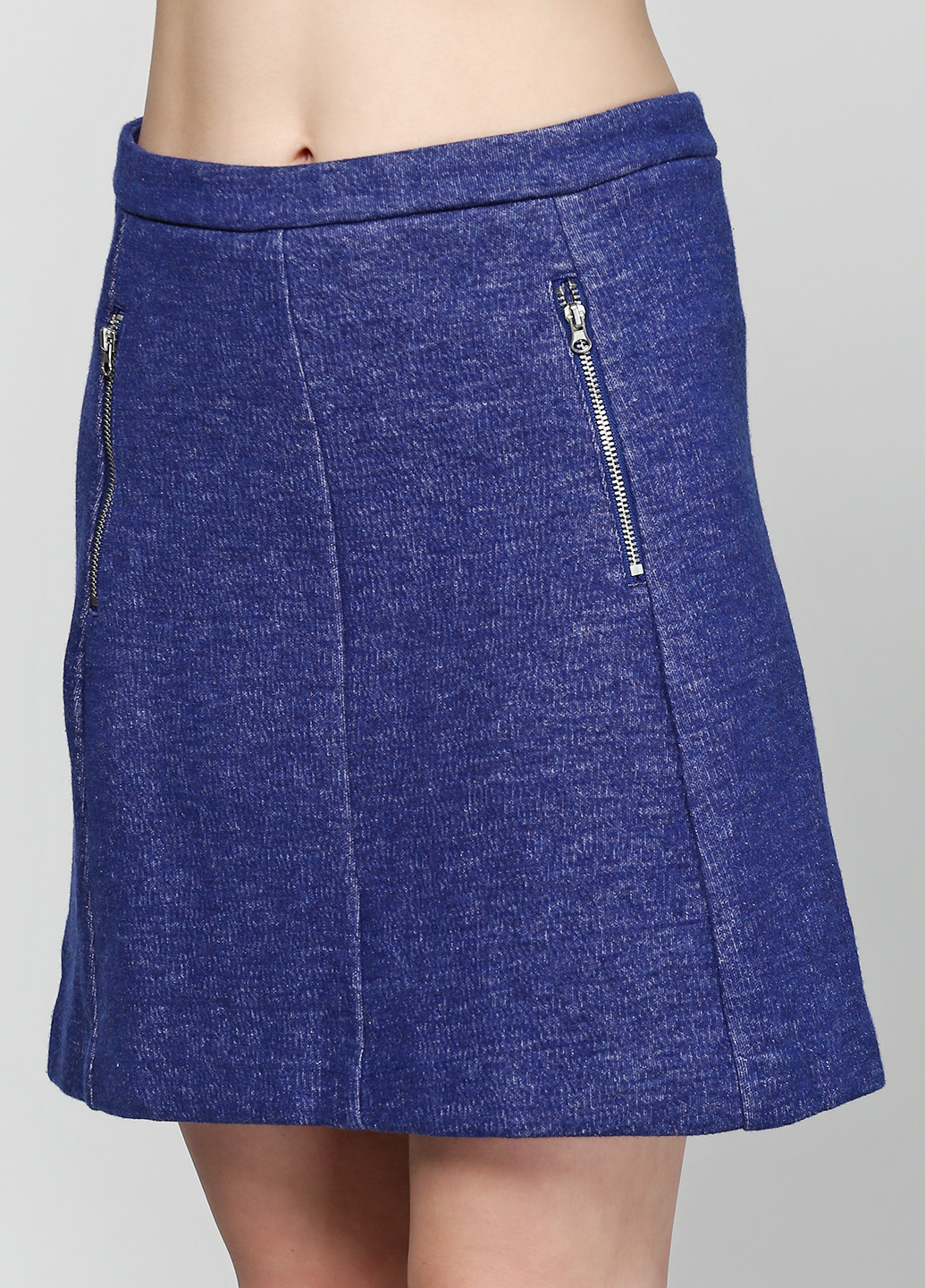 Темно-синяя кэжуал юбка H&M