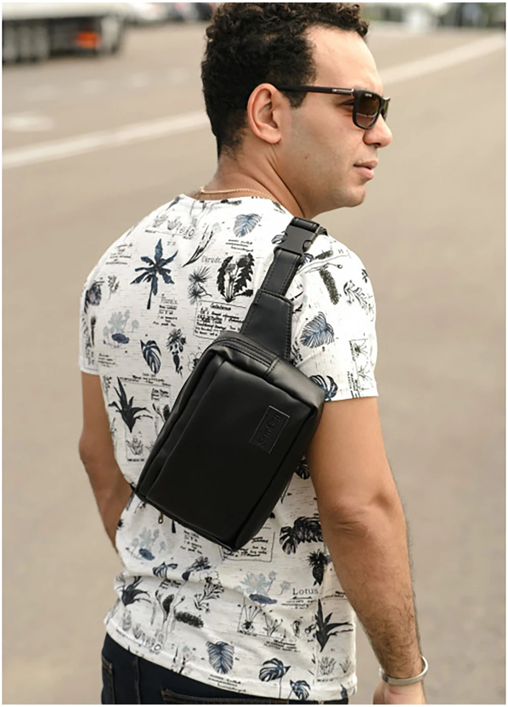 Чоловіча сумка на пояс 24х6х16 см Sambag (252131085)