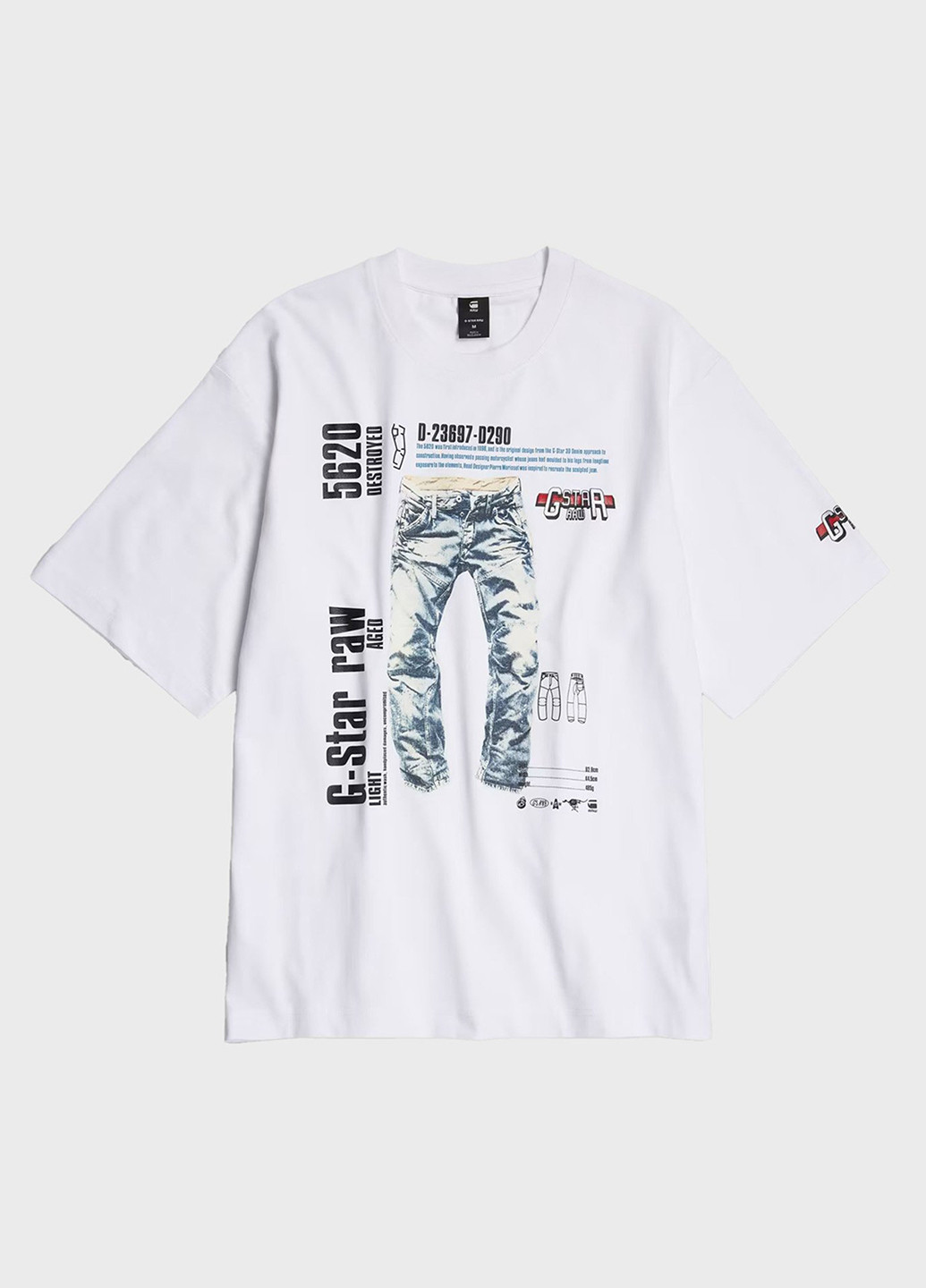 Белая футболка G-Star Raw