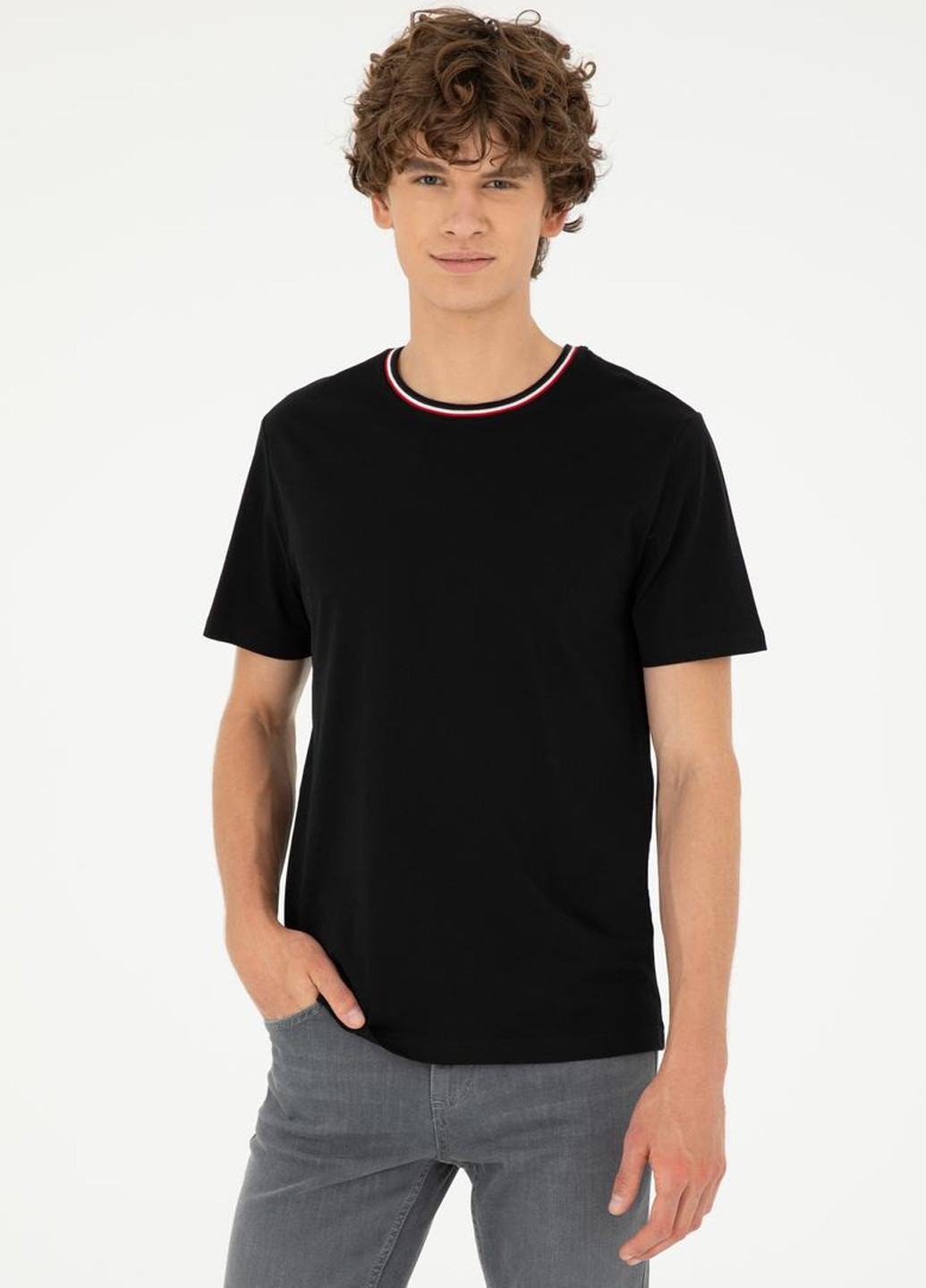 Черная футболка U.S. Polo Assn.