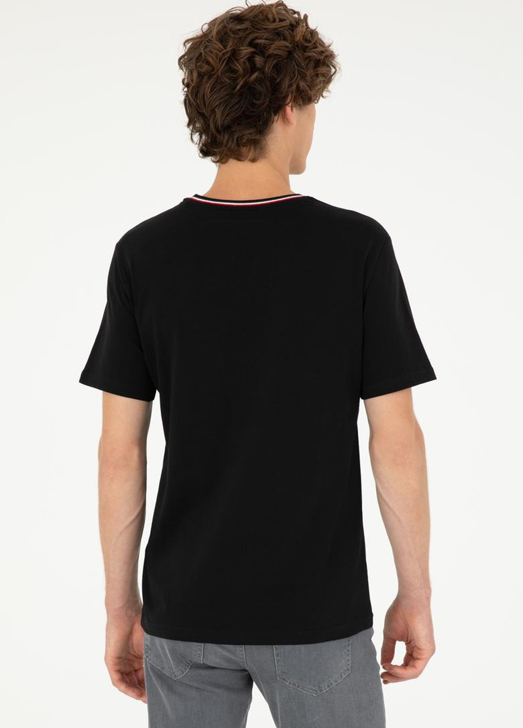 Черная футболка U.S. Polo Assn.