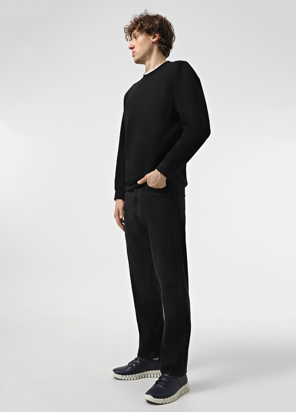 Синие демисезонные кроссовки Ecco