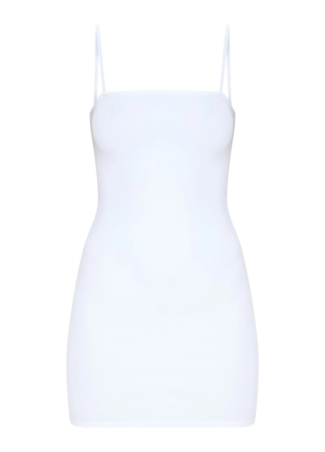 Белое кэжуал сукня футляр PrettyLittleThing однотонное