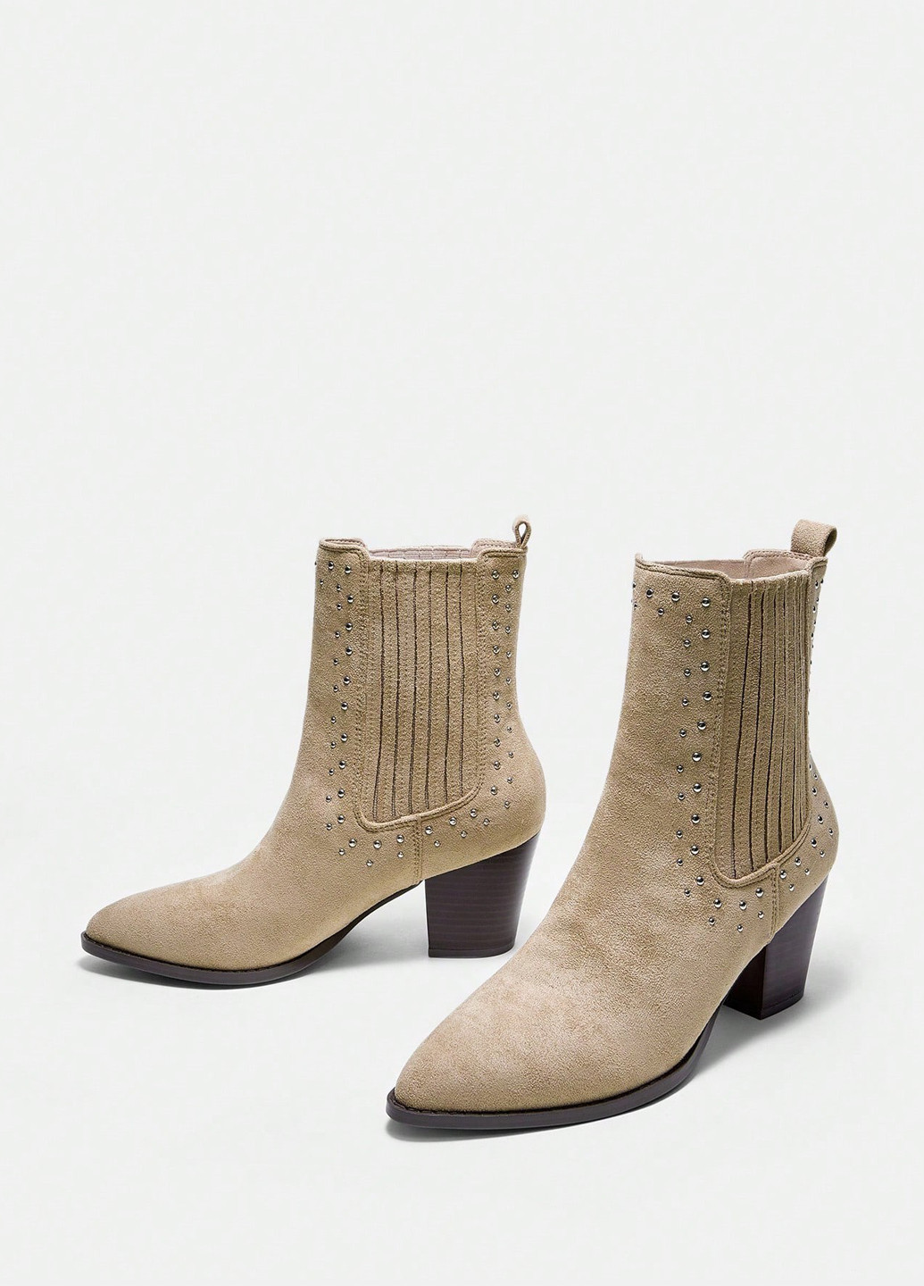 Бежевые демисезонная ботильоны SHEIN