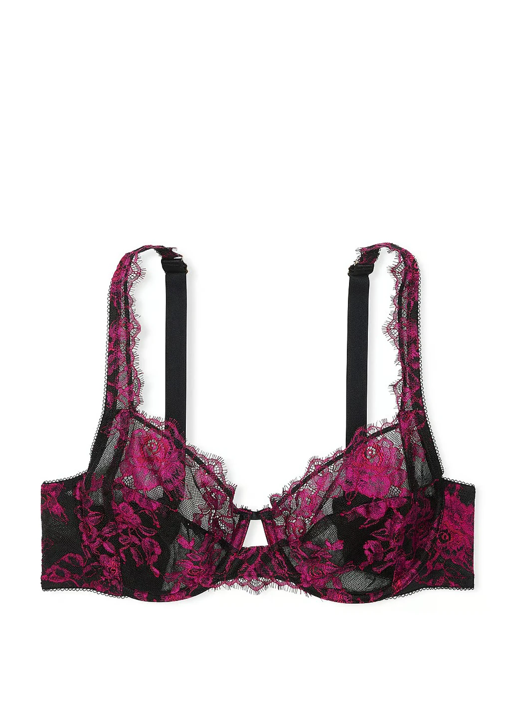 Чорний демісезонний комплект (бюстгальтер, трусики) Victoria's Secret