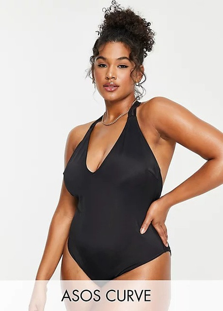 Черный демисезонный купальник Asos