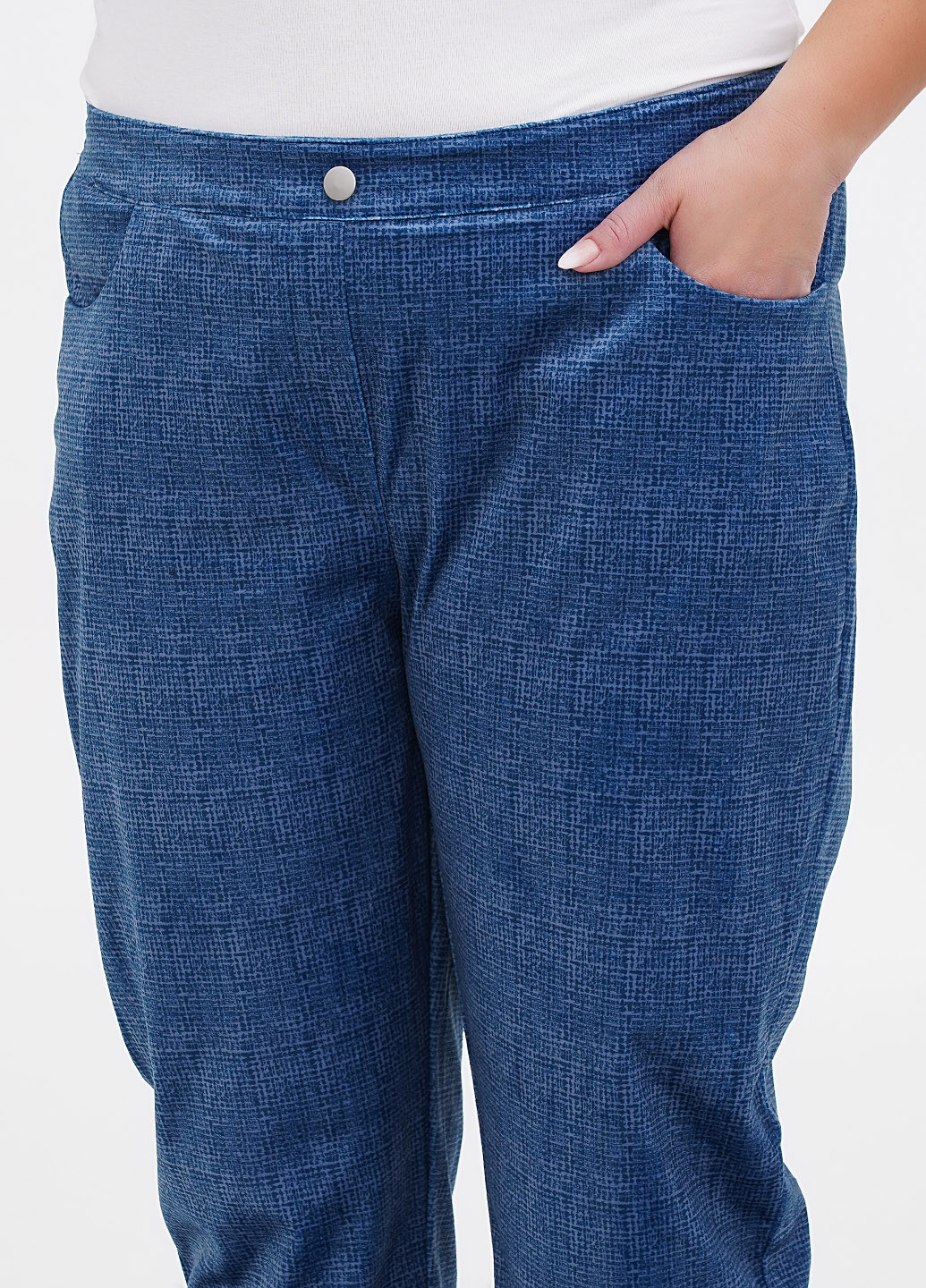 Синие кэжуал демисезонные зауженные брюки Long Island