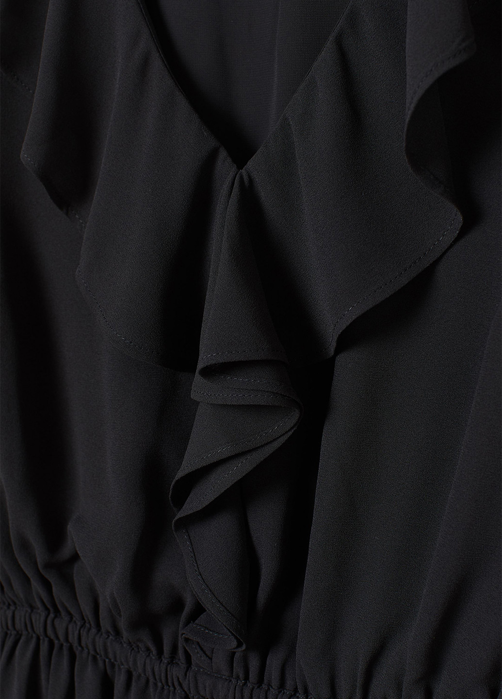 Черное кэжуал платье H&M однотонное