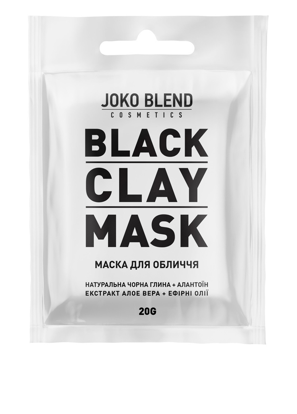 Маска для лица Black Сlay Mask, 20 г Joko Blend (162581478)