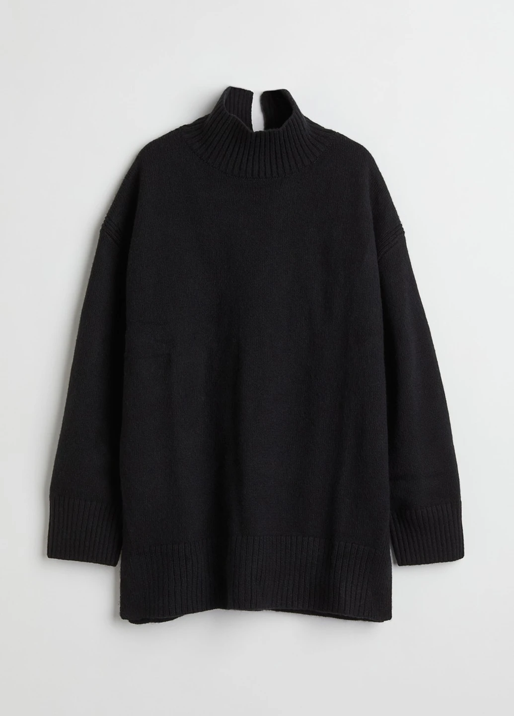 Чорний зимовий светр H&M