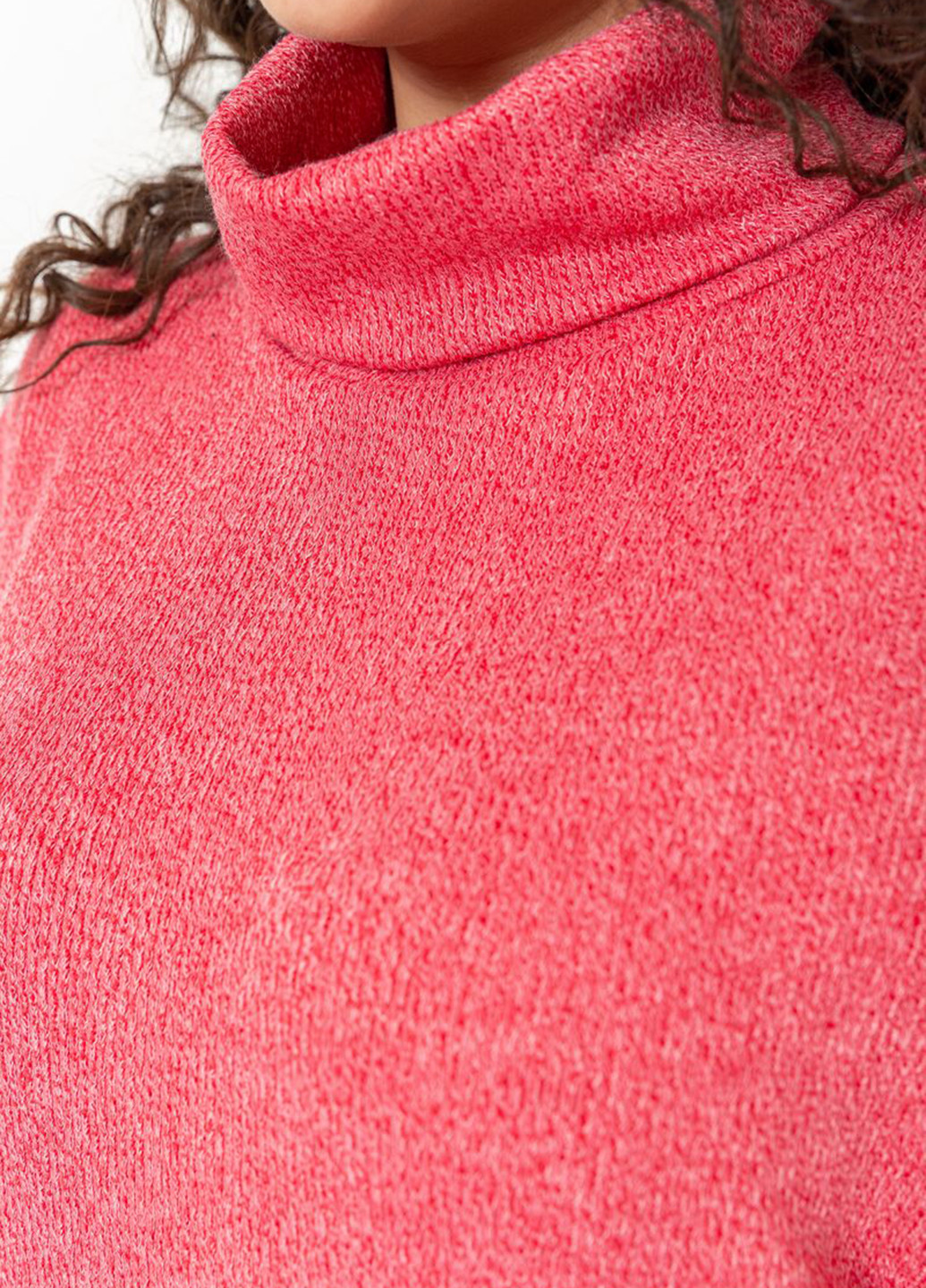 Темно-розовое кэжуал платье платье-свитер Ager меланжевое