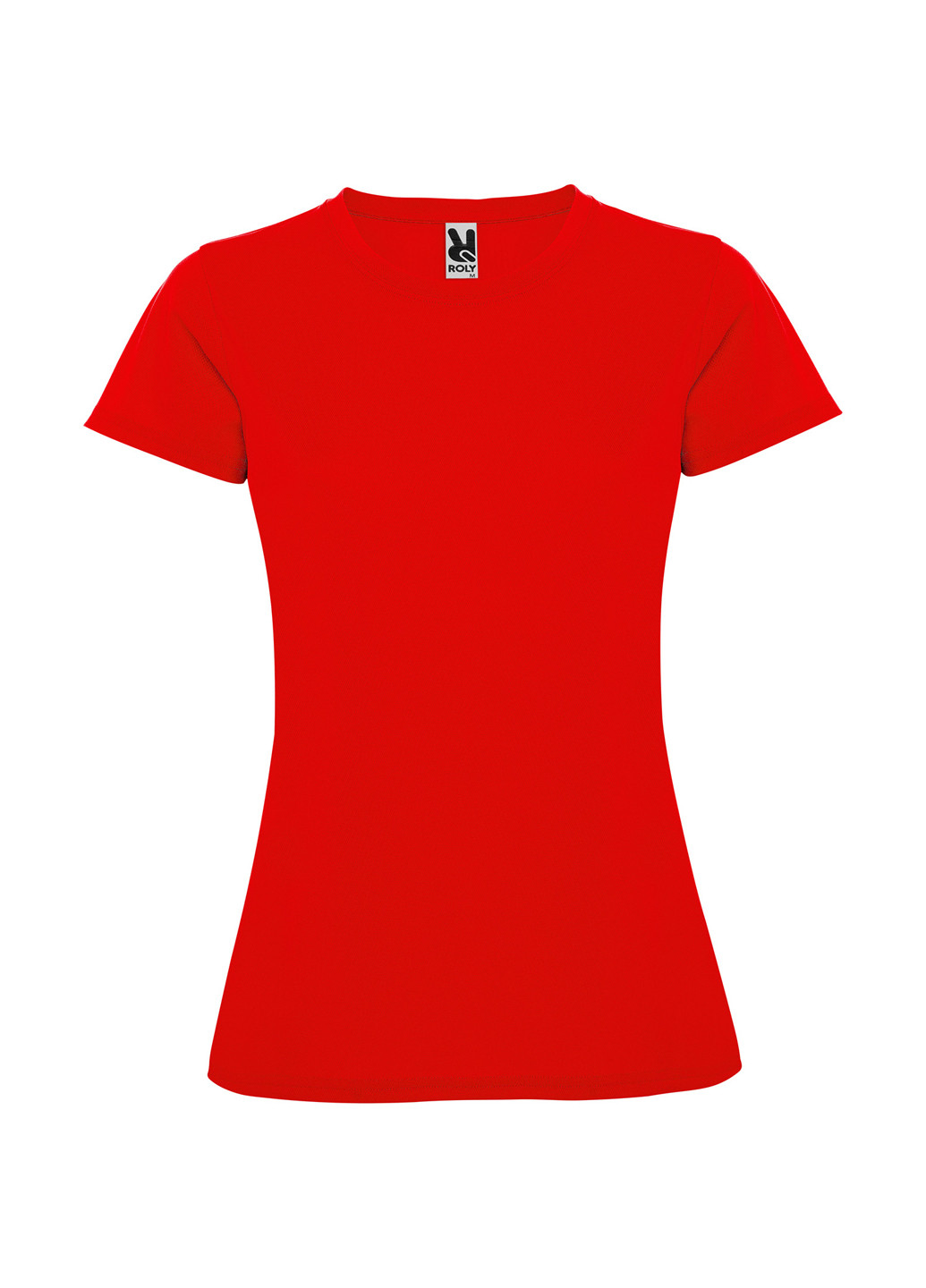 Красная летняя футболка с коротким рукавом Roly
