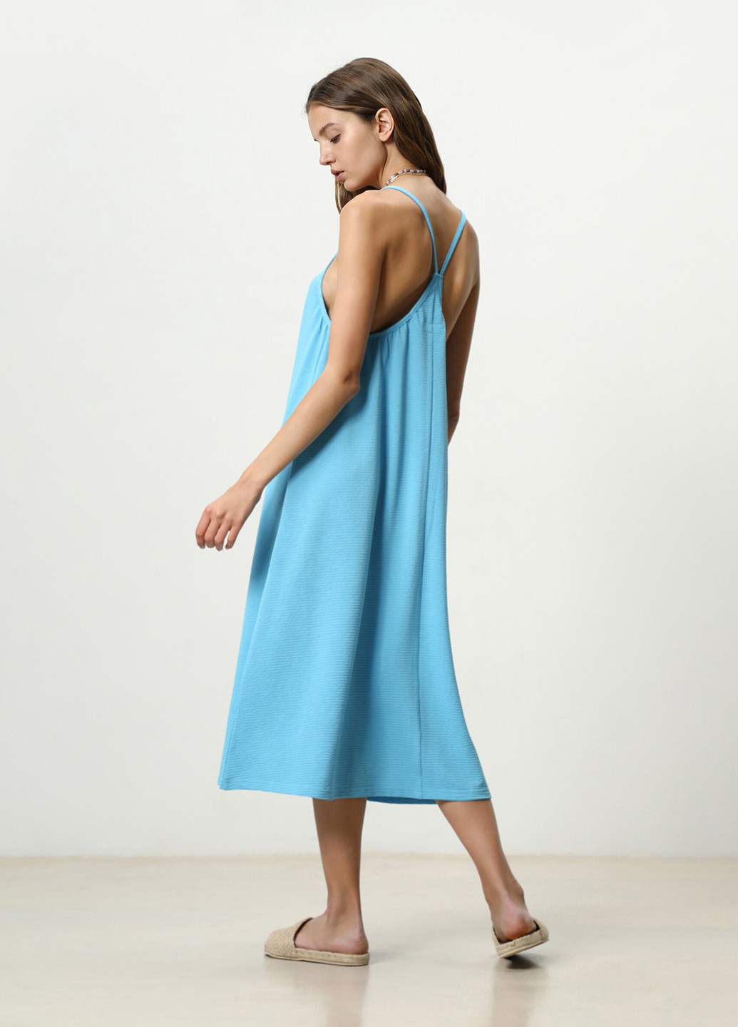 Летний женский сарафан Lefties однотонный