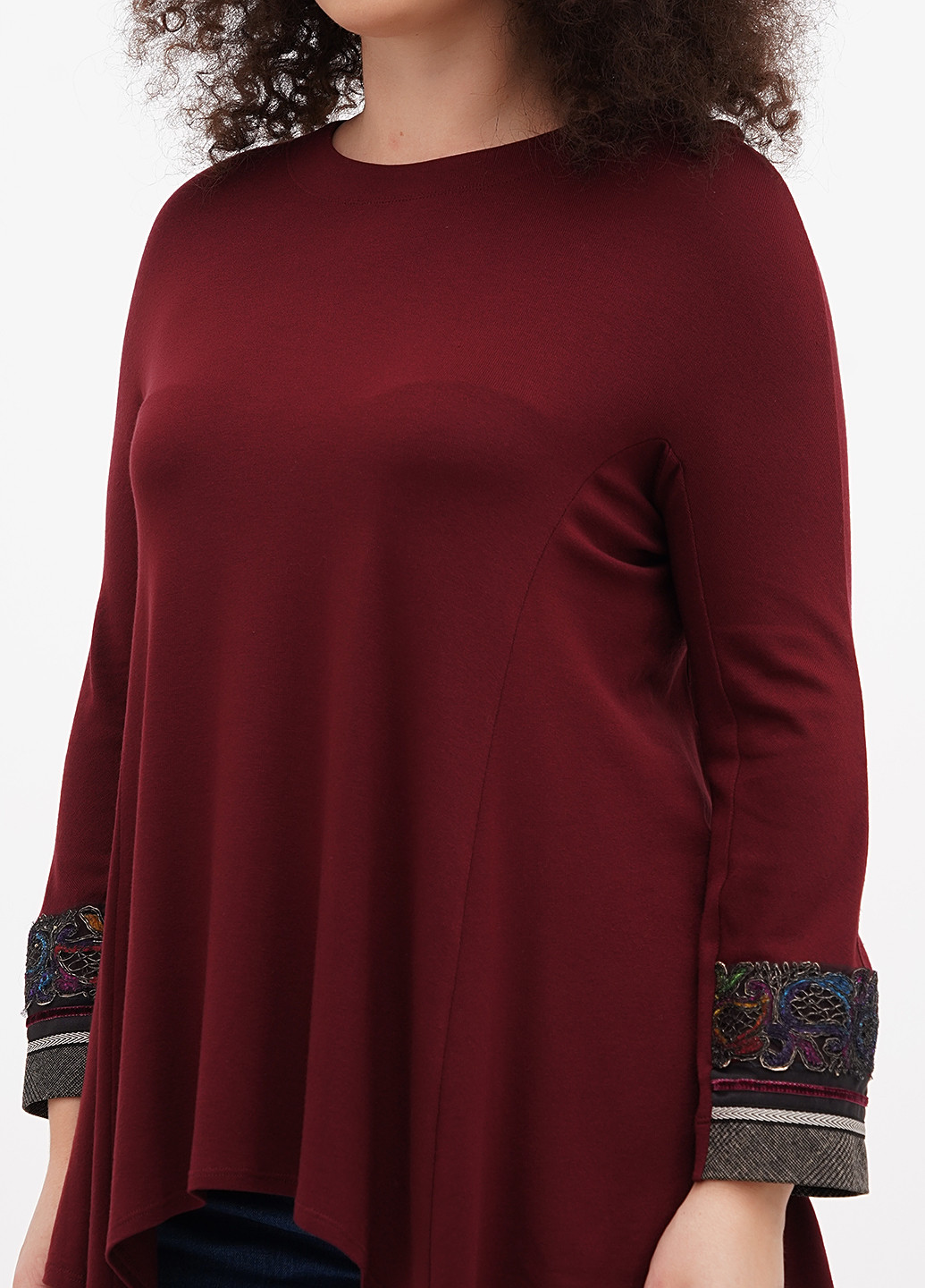 Бордовая блуза Sassofono