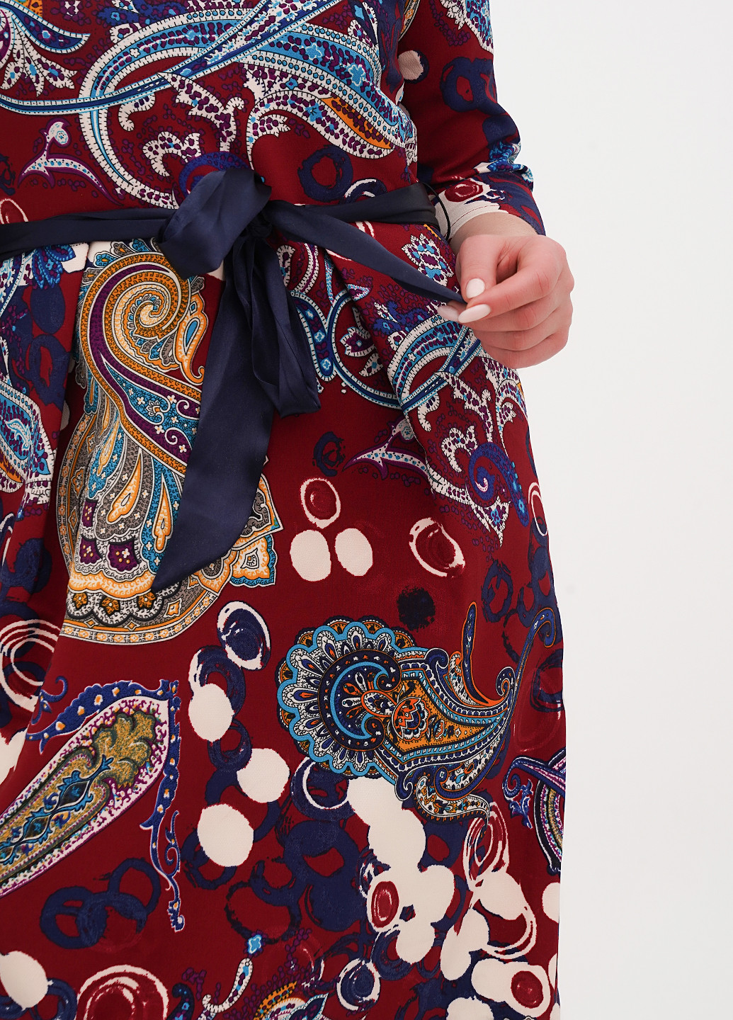 Бордова кежуал сукня футляр Imperial з абстрактним візерунком