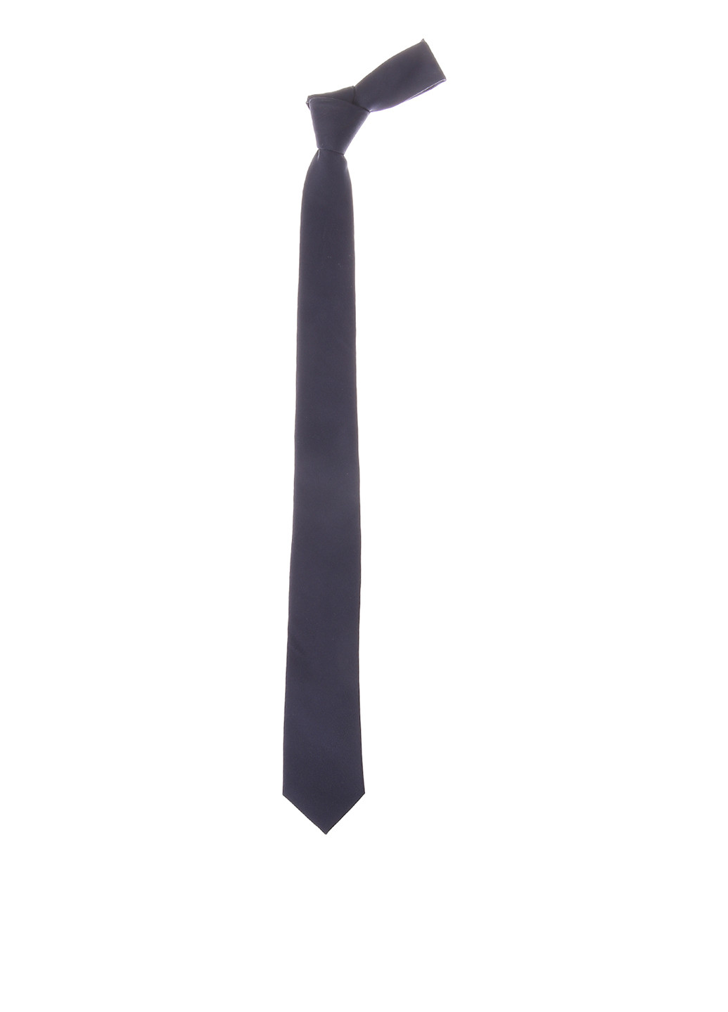 Краватка C&A стандартний однотонна темно-синя поліестер