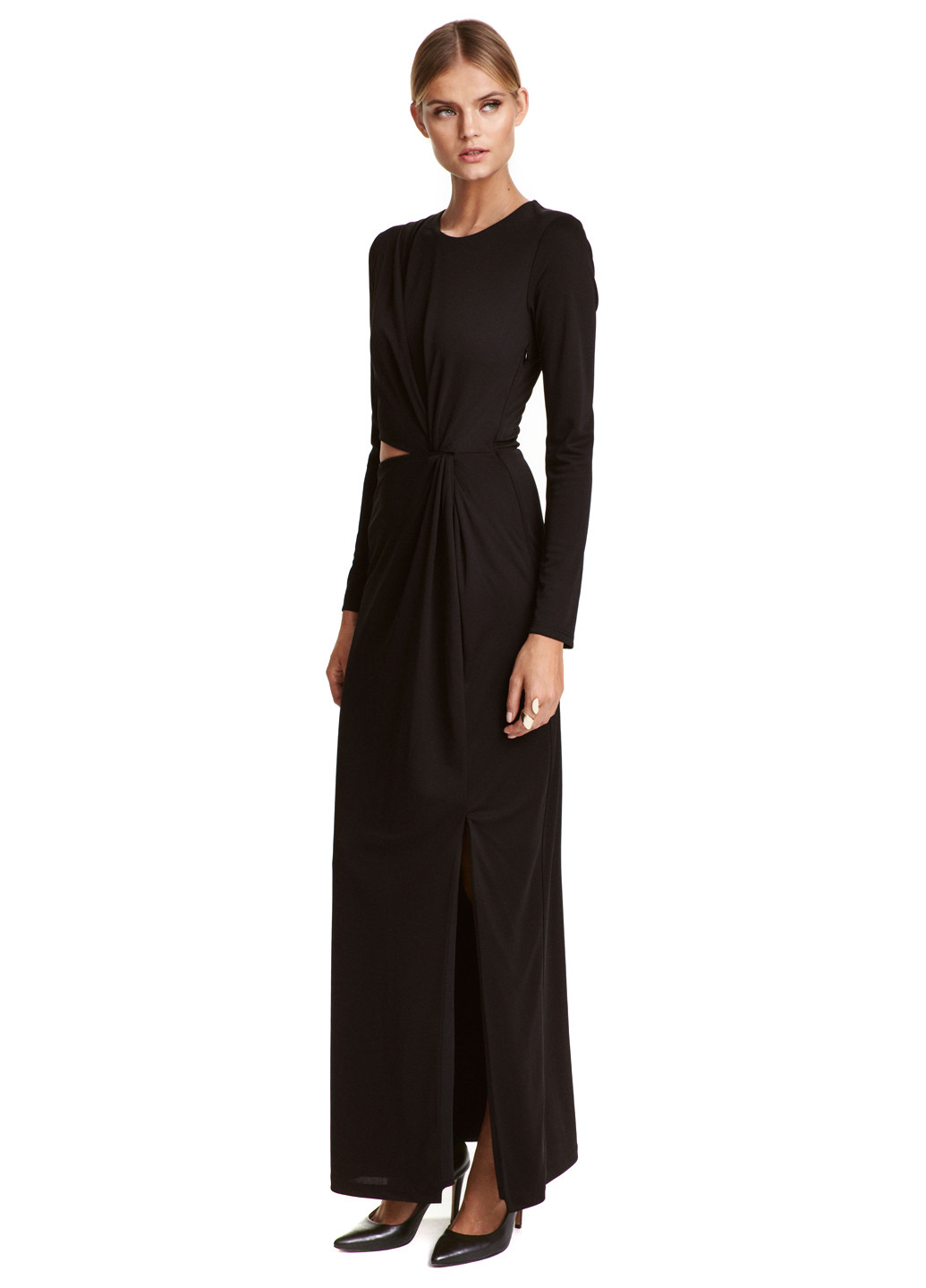 Чорна вечірня плаття, сукня H&M однотонна